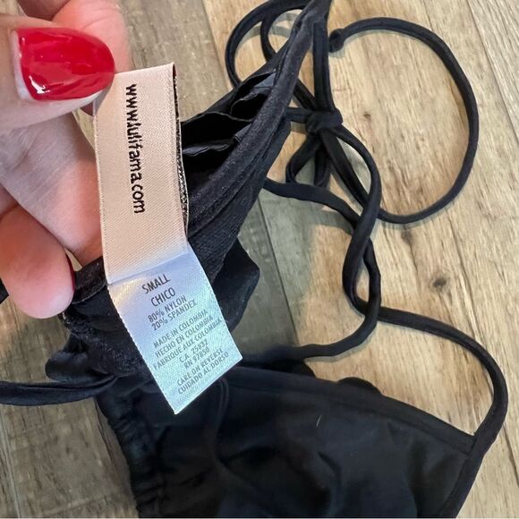 Luli Fama Black Bikini Top - Picture 5 of 5